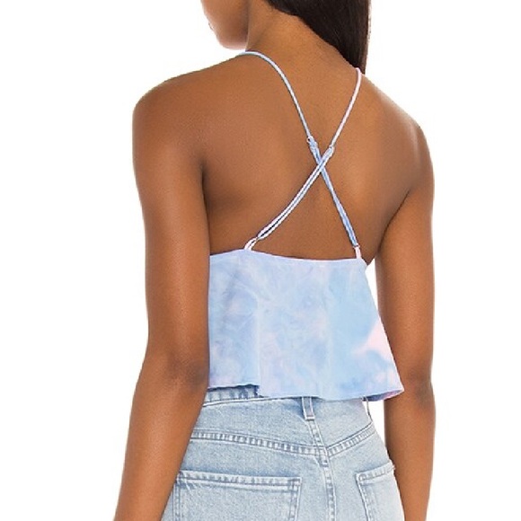 NWT Superdown Isla Top in Blue Multi, Size M - Picture 2 of 5